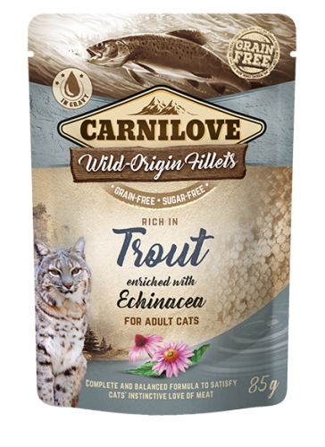 Carnilove® Cat Pouches Trout enriched with Echinacea