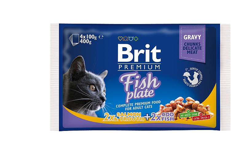 Brit Premium® Cat Pouches Fish Plate