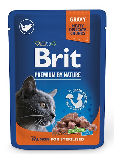 Brit Premium By Nature® Cat Pouches Salmon Sterilised