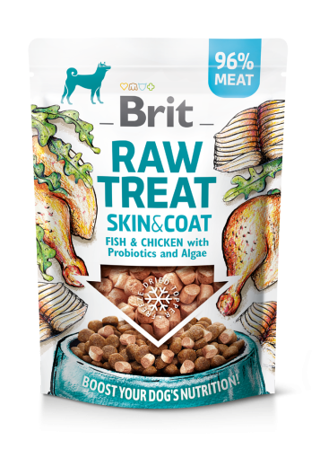 Brit Raw Treat® Skin & Coat Fish & Chicken with Probiotics
