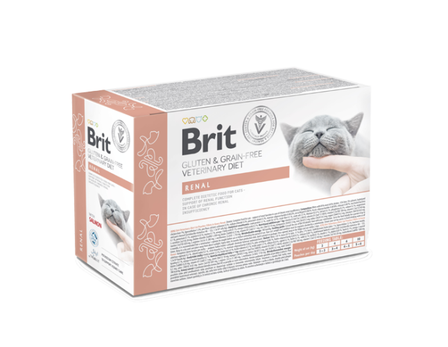 Brit VD® GF Cat Fillets in Gravy Pouches Renal