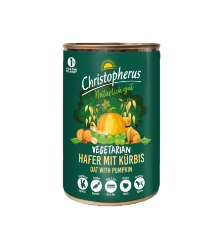 Christopherus® Dog Vegetarian Oat with Pumpkin Can
